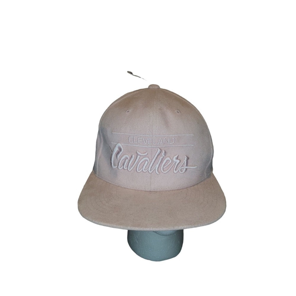 Mitchell &‎ Ness Cleveland Cavaliers Hat Mens Pink Micro Suede Snapback NBA Cap
